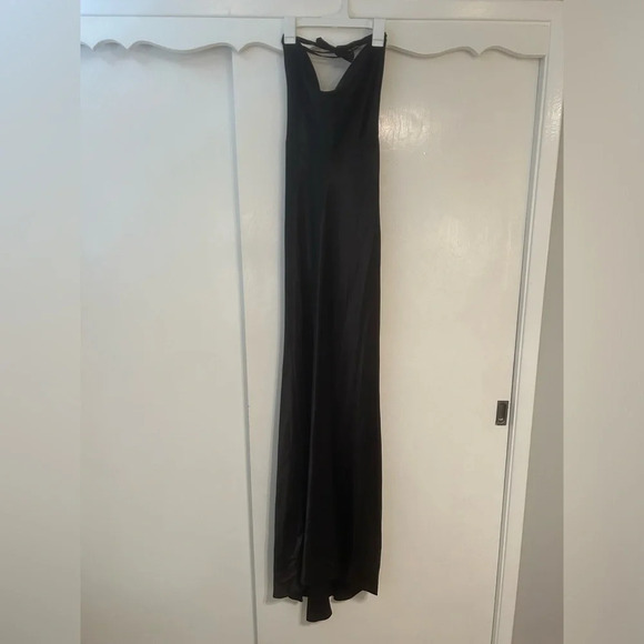 Morgan and Co Black evening gown size 3/4 - Picture 1 of 11